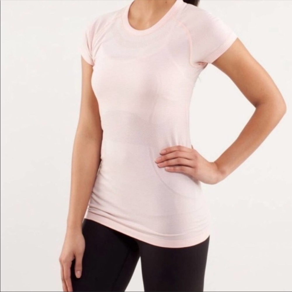 Lululemon light pink swiftly tech short sleeve
